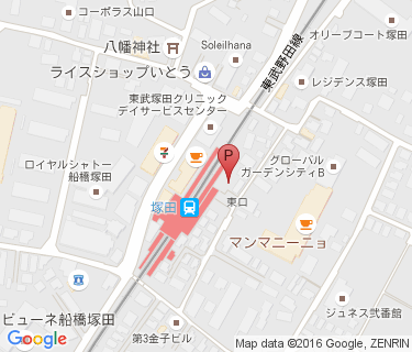 TOBU PARK 塚田駅東口駐輪場の地図