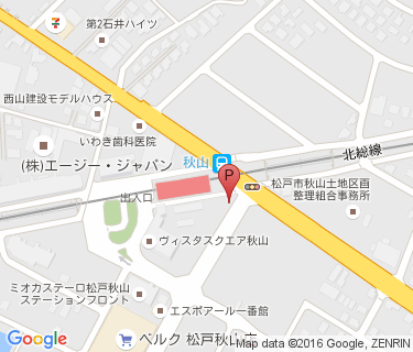 サイクルピット秋山駐輪場の地図