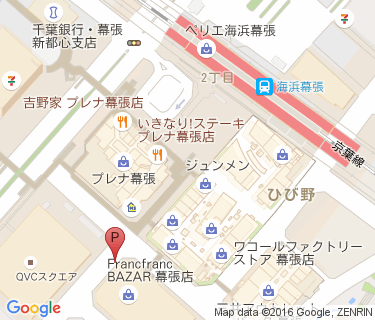 サイカパーク 三井アウトレットパーク幕張駐輪場 Fエリアの地図