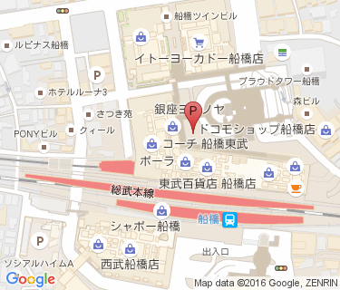 船橋駅第10自転車等駐車場の地図