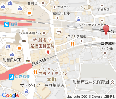 船橋駅第15自転車等駐車場の地図