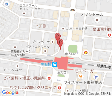東船橋駅第1自転車等駐車場の地図