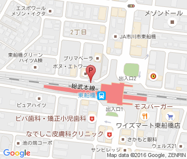 東船橋駅第5自転車等駐車場の地図