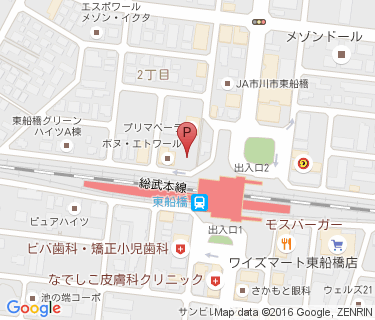 東船橋駅第7自転車等駐車場の地図