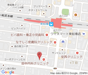 東船橋駅第9自転車等駐車場の地図