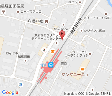 塚田駅自転車等駐車場の地図