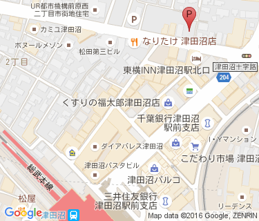津田沼駅第4自転車等駐車場の地図