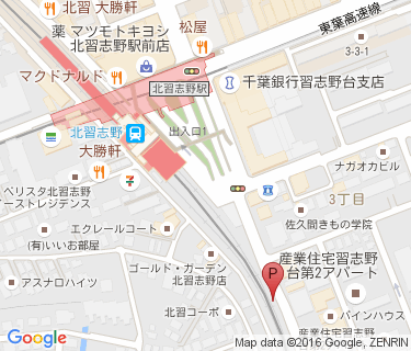 北習志野駅第3自転車等駐車場の地図