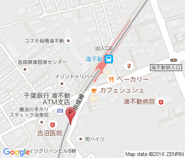 滝不動駅第2自転車等駐車場の地図