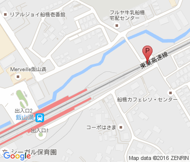飯山満駅第3自転車等駐車場の地図