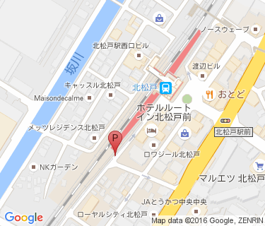 北松戸駅東口第1自転車駐車場の地図