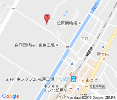 北松戸駅西口自転車駐車場の地図
