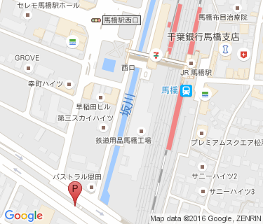 馬橋駅西口高架下自転車駐車場の地図