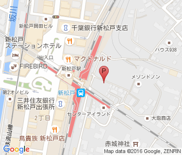 新松戸駅東口第1自転車駐車場の地図