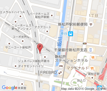 新松戸駅西口第3自転車駐車場の地図