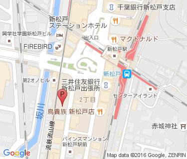 新松戸駅西口第8自転車駐車場の地図