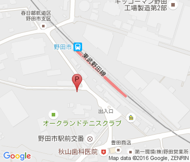 野田市駅市営第1自転車駐車場の地図
