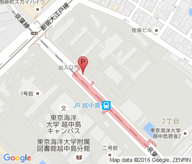 越中島駅自転車駐車場の地図