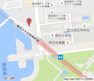 辰巳駅西口自転車駐車場の地図