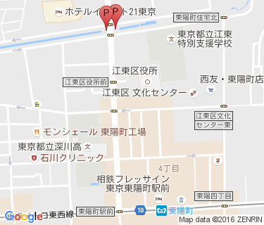 東陽町駅第三自転車駐車場の地図