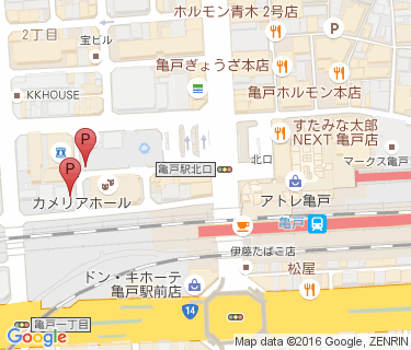 亀戸駅北口第一自転車駐車場の地図