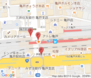 亀戸駅北口第二自転車駐車場の地図
