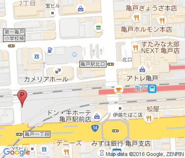 亀戸駅北口第三自転車駐車場の地図