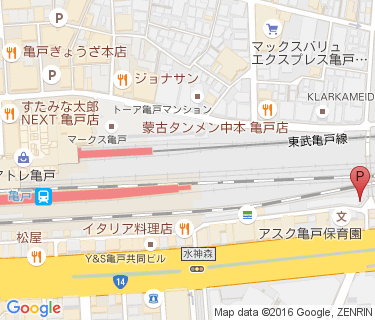 亀戸駅東口自転車駐車場(休止中)の地図
