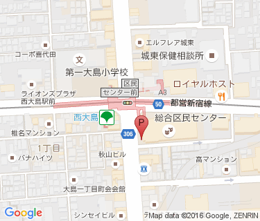 西大島駅第二自転車駐車場の地図