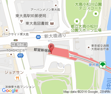 東大島駅自転車駐車場の地図