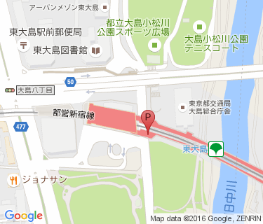 東大島駅東自転車駐車場の地図