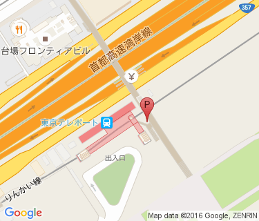 東京テレポート駅自転車駐車場の地図