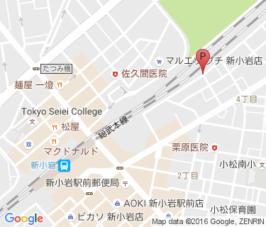 新小岩東自転車駐車場の地図