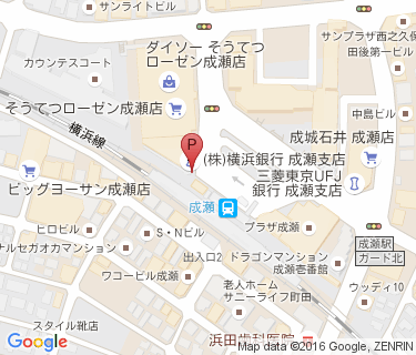 成瀬駅北口自転車駐車場の地図