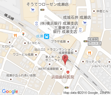成瀬駅南口自転車駐車場の地図