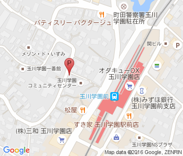 玉川学園二丁目自転車駐車場の地図