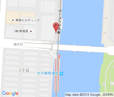 大井競馬場前駅自転車駐車場の地図