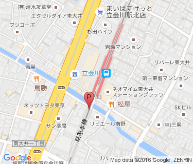 立会川駅自転車等駐車場の地図