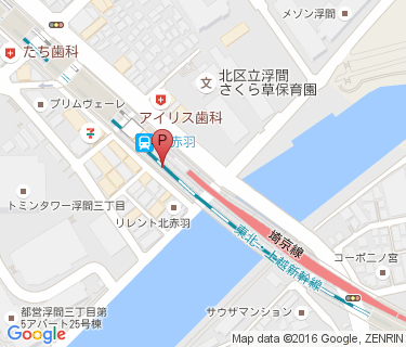 浮間三丁目自転車駐車場の地図