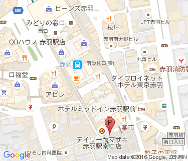 赤羽駅南口第二自転車駐車場の地図