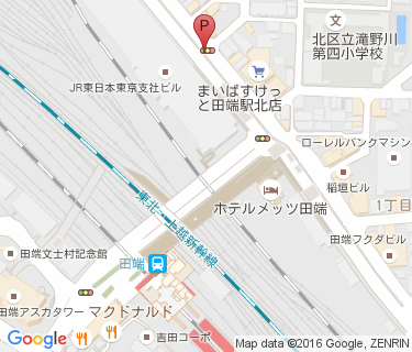 新田端大橋北自転車駐車場の地図