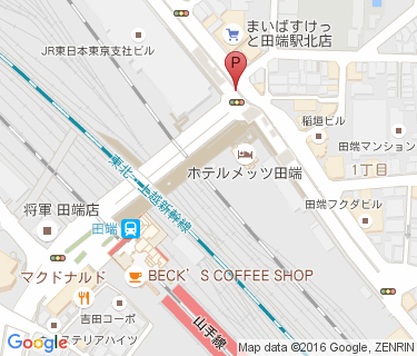 新田端大橋中央自転車駐車場の地図