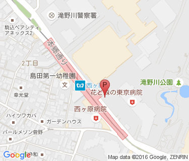 西ヶ原駅前自転車駐車場の地図