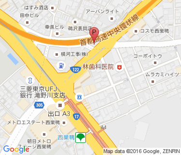 滝野川三丁目自転車駐車場の地図