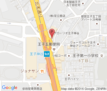 王子神谷駅前自転車駐車場の地図