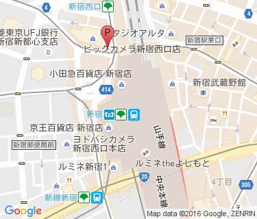 新宿駅 路上自転車等駐輪場 路上5の地図