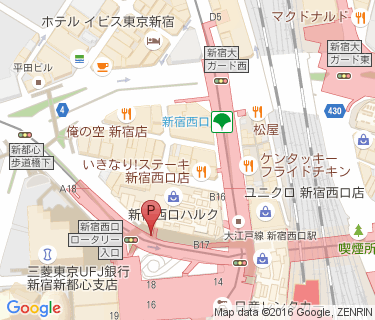 新宿駅 路上自転車等駐輪場 路上6の地図