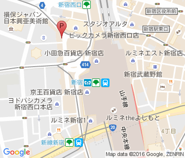 新宿駅 路上自転車等駐輪場 路上7の地図