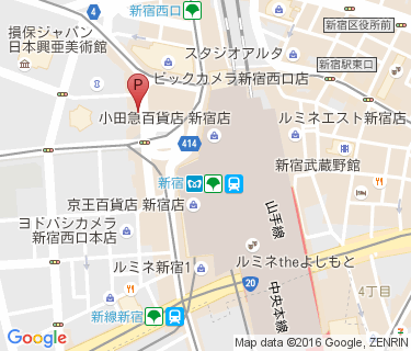 新宿駅 路上自転車等駐輪場 路上8の地図