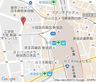 新宿駅 路上自転車等駐輪場 路上21の地図